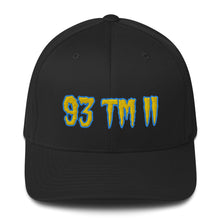 Load image into Gallery viewer, 93 TM 11 Fitted Hat ( Gold Letters & Powder Blue Outline )