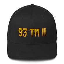 Load image into Gallery viewer, 93 TM 11 Fitted Hat ( Gold Letters & Maroon Outline )