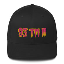 Load image into Gallery viewer, 93 TM 11 Fitted Hat ( Pink Letters & Gold Outline )