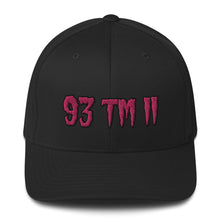 Load image into Gallery viewer, 93 TM 11 Fitted Hat ( Pink Letters & Black Outline )