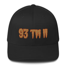 Load image into Gallery viewer, 93 TM 11 Fitted Hat ( Old Gold Letters & Orange Outline )