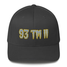 Load image into Gallery viewer, 93 TM 11 Fitted Hat ( Grey Letters & Gold Outline )