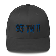 Load image into Gallery viewer, 93 TM 11 Fitted Hat ( Black Letters & Blue Outline )