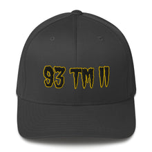 Load image into Gallery viewer, 93 TM 11 Fitted Hat ( Black Letters & Gold Outline )