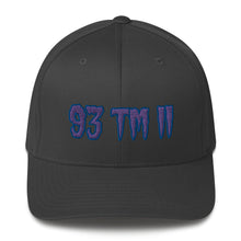 Load image into Gallery viewer, 93 TM 11 Fitted Hat ( Purple Letters & Blue Outline )