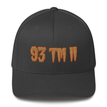 Load image into Gallery viewer, 93 TM 11 Fitted Hat ( Old Gold Letters & Orange Outline )