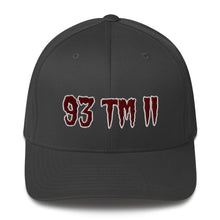 Load image into Gallery viewer, 93 TM 11 Fitted Hat ( Maroon Letters & White Outline )