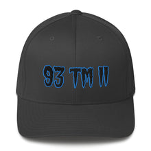Load image into Gallery viewer, 93 TM 11 Fitted Hat ( Black Letters & Powder Blue Outline )