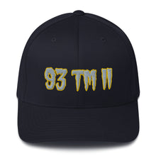 Load image into Gallery viewer, 93 TM 11 Fitted Hat ( Grey Letters & Gold Outline )