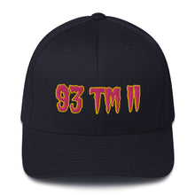 Load image into Gallery viewer, 93 TM 11 Fitted Hat ( Pink Letters & Gold Outline )