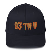 Load image into Gallery viewer, 93 TM 11 Fitted Hat ( Old Gold Letters & Orange Outline )