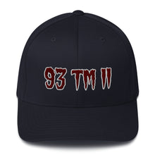Load image into Gallery viewer, 93 TM 11 Fitted Hat ( Maroon Letters & White Outline )