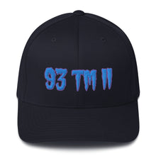 Load image into Gallery viewer, 93 TM 11 Fitted Hat ( Powder Blue Letters & Purple Outline )