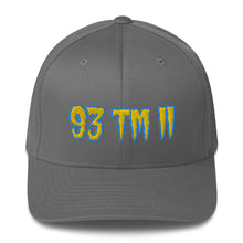 Load image into Gallery viewer, 93 TM 11 Fitted Hat ( Gold Letters & Powder Blue Outline )