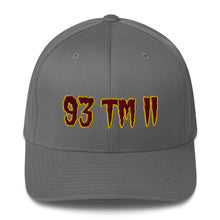 Load image into Gallery viewer, 93 TM 11 Fitted Hat ( Maroon Letters & Gold Outline )