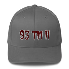 Load image into Gallery viewer, 93 TM 11 Fitted Hat ( Maroon Letters & White Outline )