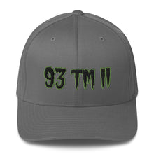 Load image into Gallery viewer, 93 TM 11 Fitted Hat ( Black Letters & Green Outline )