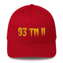 Load image into Gallery viewer, 93 TM 11 Fitted Hat ( Gold Letters & Red Outline )
