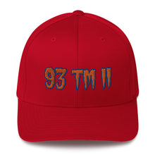 Load image into Gallery viewer, 93 TM 11 Fitted Hat ( Orange Letters & Blue Outline )