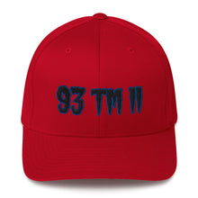 Load image into Gallery viewer, 93 TM 11 Fitted Hat ( Black Letters & Blue Outline )