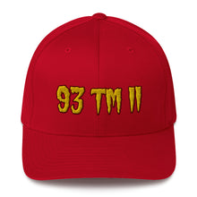 Load image into Gallery viewer, 93 TM 11 Fitted Hat ( Gold Letters & Maroon Outline )