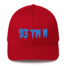 Load image into Gallery viewer, 93 TM 11 Fitted Hat ( Powder Blue Letters & Purple Outline )