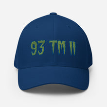 Load image into Gallery viewer, 93 TM 11 Fitted Hat ( Green Letters & Blue Outline )