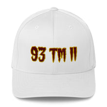 Load image into Gallery viewer, 93 TM 11 Fitted Hat ( Maroon Letters & Gold Outline )