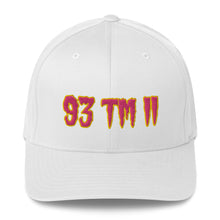 Load image into Gallery viewer, 93 TM 11 Fitted Hat ( Pink Letters & Gold Outline )