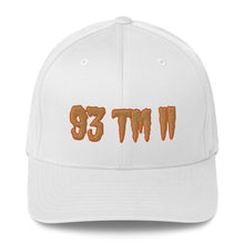 Load image into Gallery viewer, 93 TM 11 Fitted Hat ( Old Gold Letters & Orange Outline )