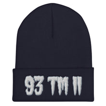 Load image into Gallery viewer, 93 TM 11 Beanie ( White Letters & Grey Outline )