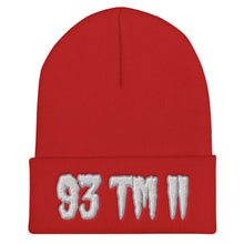 Load image into Gallery viewer, 93 TM 11 Beanie ( White Letters & Grey Outline )