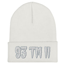 Load image into Gallery viewer, 93 TM 11 Beanie ( White Letters & Grey Outline )