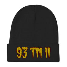 Load image into Gallery viewer, 93 TM 11 Beanie ( Gold Letters & Burgundy Outline )