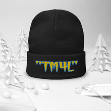 Load image into Gallery viewer, TM4L Beanie ON SALE ( Gold Letters & Powder Blue Outline )