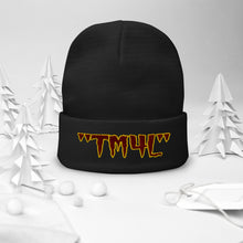 Load image into Gallery viewer, TM4L Beanie ON SALE ( Maroon Letters & Gold Outline )