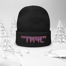 Load image into Gallery viewer, TM4L Beanie ON SALE ( Purple Letters & Orange Outline )