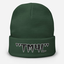 Load image into Gallery viewer, TM4L Beanie ( Black Letters & White Outline )