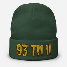 Load image into Gallery viewer, 93 TM 11 Beanie ( Gold Letters & Burgundy Outline )