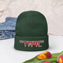 Load image into Gallery viewer, TM4L Beanie ON SALE ( Red Letters & White Outline )
