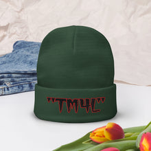 Load image into Gallery viewer, TM4L Beanie ON SALE ( Black Letters & Red Outline )