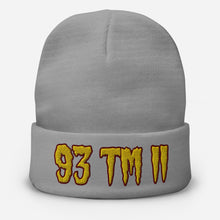 Load image into Gallery viewer, 93 TM 11 Beanie ( Gold Letters & Burgundy Outline )
