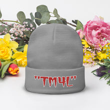 Load image into Gallery viewer, TM4L Beanie ON SALE ( Red Letters & White Outline )