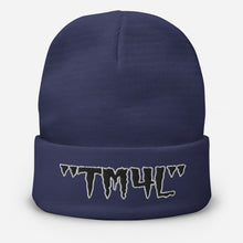 Load image into Gallery viewer, TM4L Beanie ( Black Letters & White Outline )