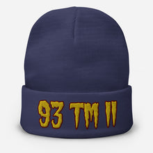 Load image into Gallery viewer, 93 TM 11 Beanie ( Gold Letters & Burgundy Outline )