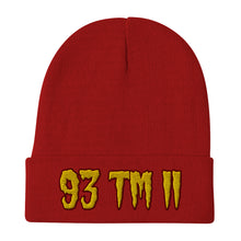 Load image into Gallery viewer, 93 TM 11 Beanie ( Gold Letters & Burgundy Outline )