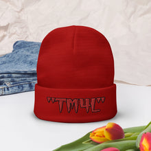 Load image into Gallery viewer, TM4L Beanie ON SALE ( Red Letters & Black Outline )