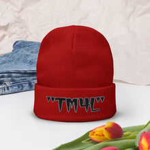 Load image into Gallery viewer, TM4L Beanie ON SALE ( Black Letters & Grey Outline )