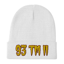 Load image into Gallery viewer, 93 TM 11 Beanie ( Gold Letters & Burgundy Outline )