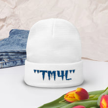 Load image into Gallery viewer, TM4L Beanie ON SALE ( Royal Blue Letters & White Outline )